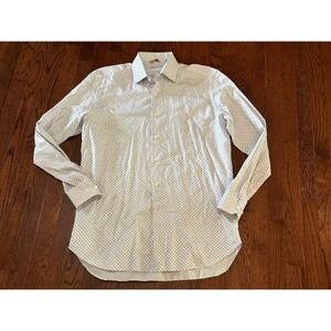 Samuelsohn Long Sleeve‎ Floral Shirt 16.5 Made In Italy
